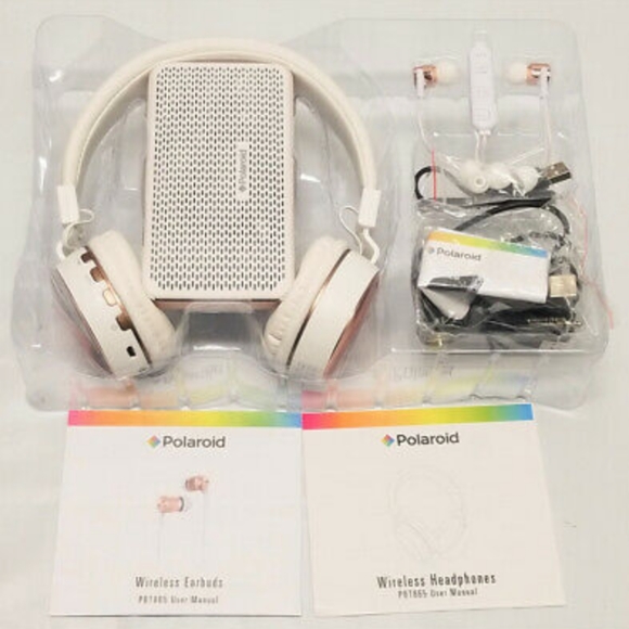 Polaroid HD Wireless Audio Bundle - White - Speake - Picture 2 of 6